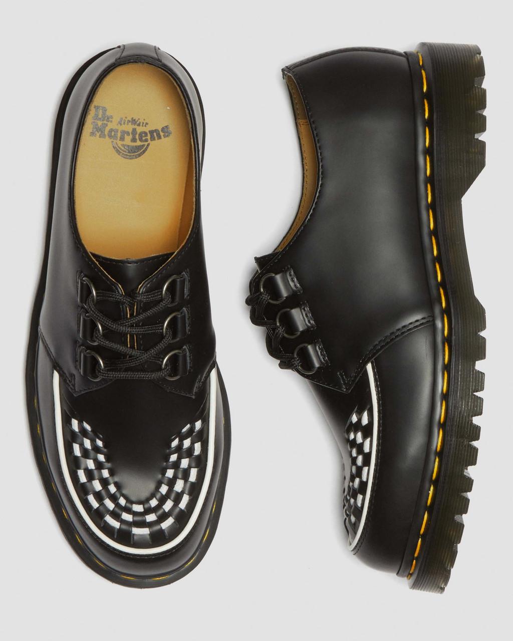 Dr Martens Ramsey Smooth Leather Oferta Creepers Shoes Mujer Negras